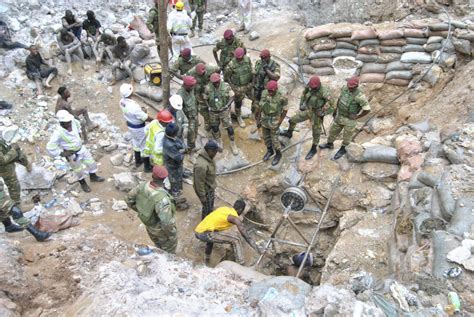 Rescuers have recovered 11 bodies after landslides at a Zambia mine. More than 30 are feared dead